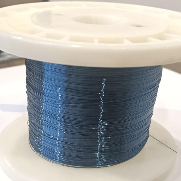 Blue oxidized nitinol metal wire for medical and industrial applications