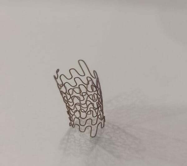 Cordis Nitinol Stent with polished surface for coronary artery therapy