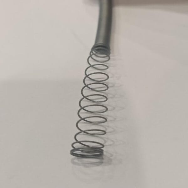 coiled nitinol coil spring showing shape memory effect