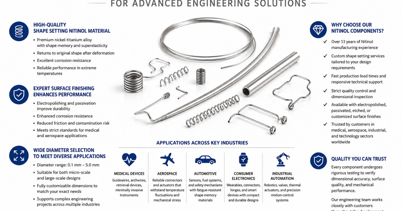 Shape Setting Nitinol Components for Advanced Engineering Solutions