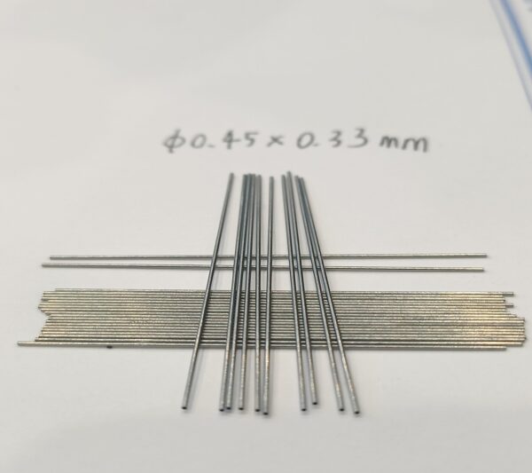 Thin-wall Nitinol tubing 0.45mm x 0.33mm – superelastic nickel titanium tube for medical use