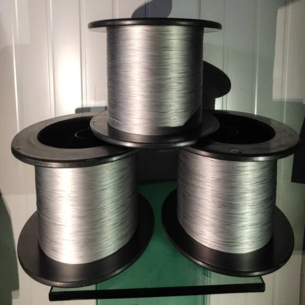 Close-up of polished Nitinol Wire used in bionic robotic joints, showcasing smooth surface finish